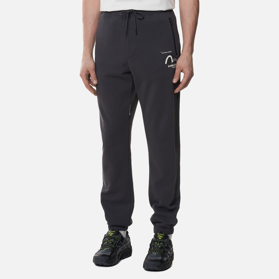 Мужские брюки Evisu Kamon & Seagull Zip Pockets Charcoal