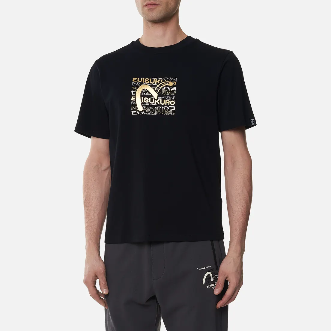 Evisu Мужская футболка Brushed Seagull & Hannya Skull