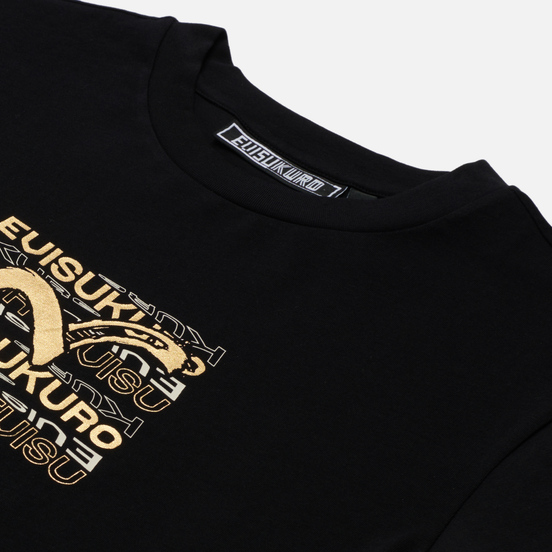 Мужская футболка Evisu Brushed Seagull & Hannya Skull Black
