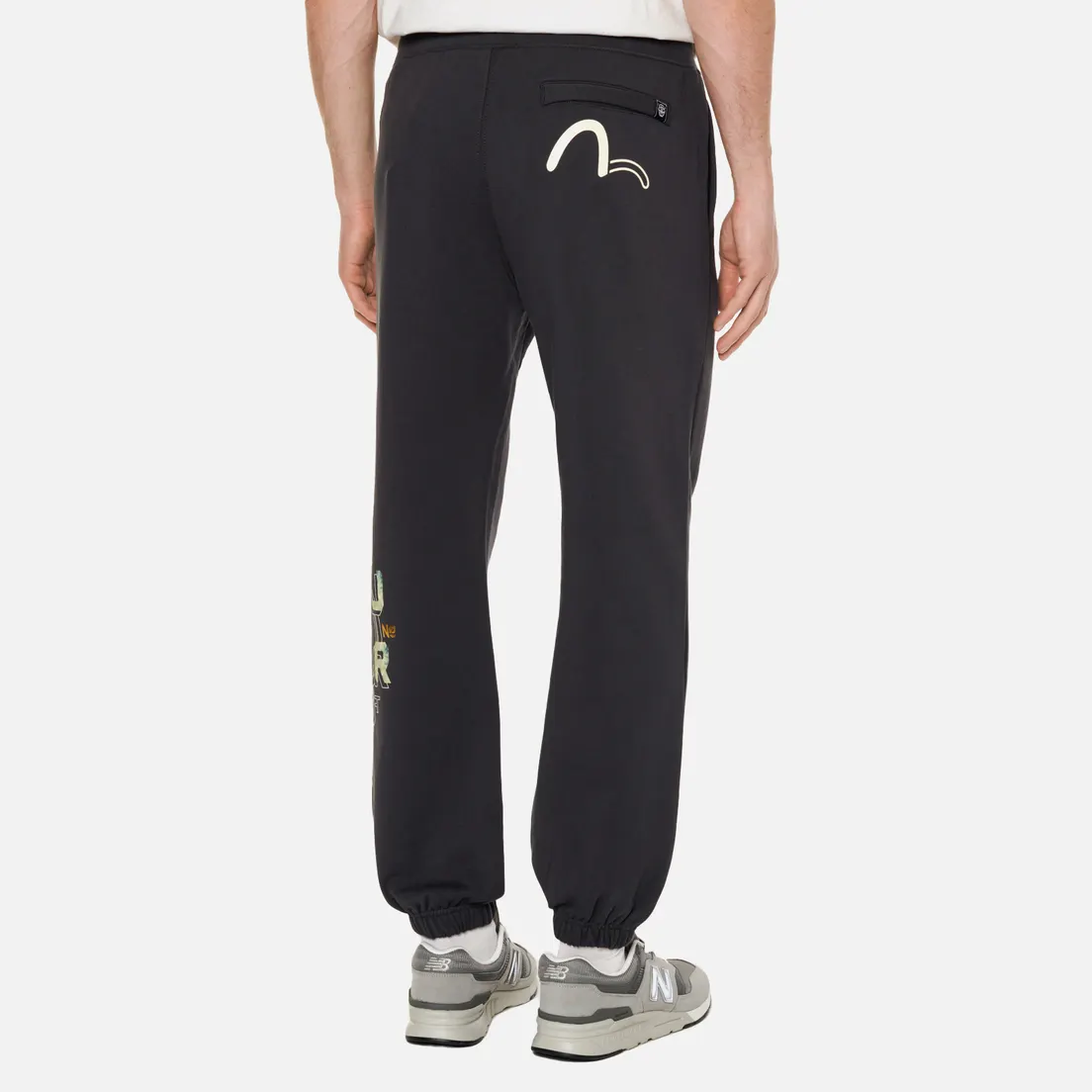 Evisu Мужские брюки Evisukuro Ink Brush Effect Logo