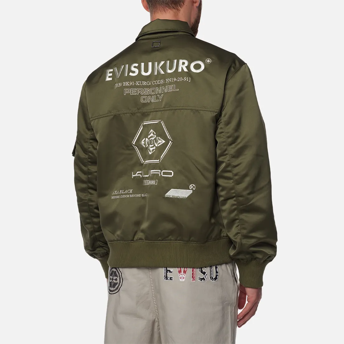 Evisu Мужская куртка бомбер Evisukuro All Over Print MA-2