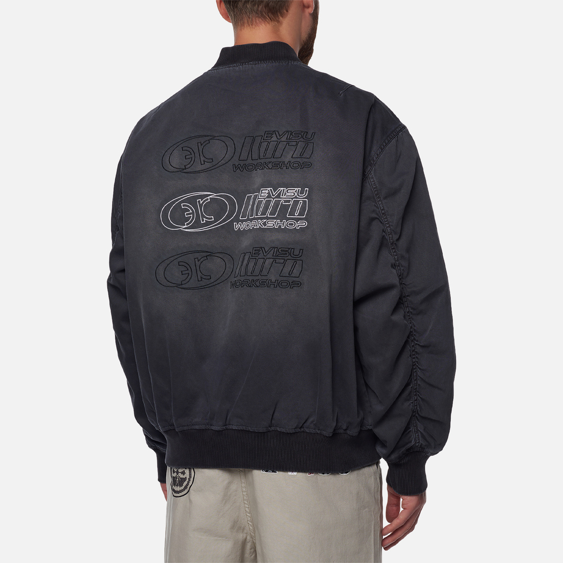 Evisu Мужская куртка бомбер Evisukuro Cotton Twill MA-1
