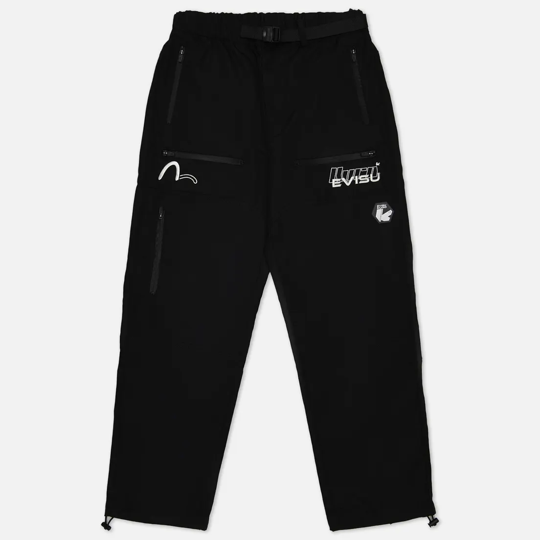 Evisu Мужские брюки Evisukuro Garment Washed Utility TPU Zipper