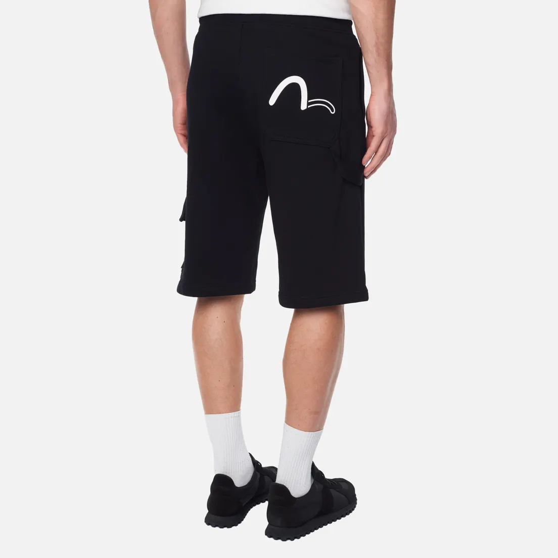 Evisu Мужские шорты Evisukuro Logo And Seagull Print