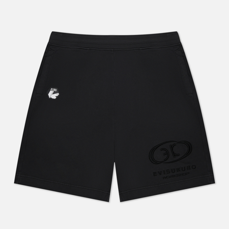 фото Мужские шорты evisu evisukuro garment dyed, цвет серый, размер s