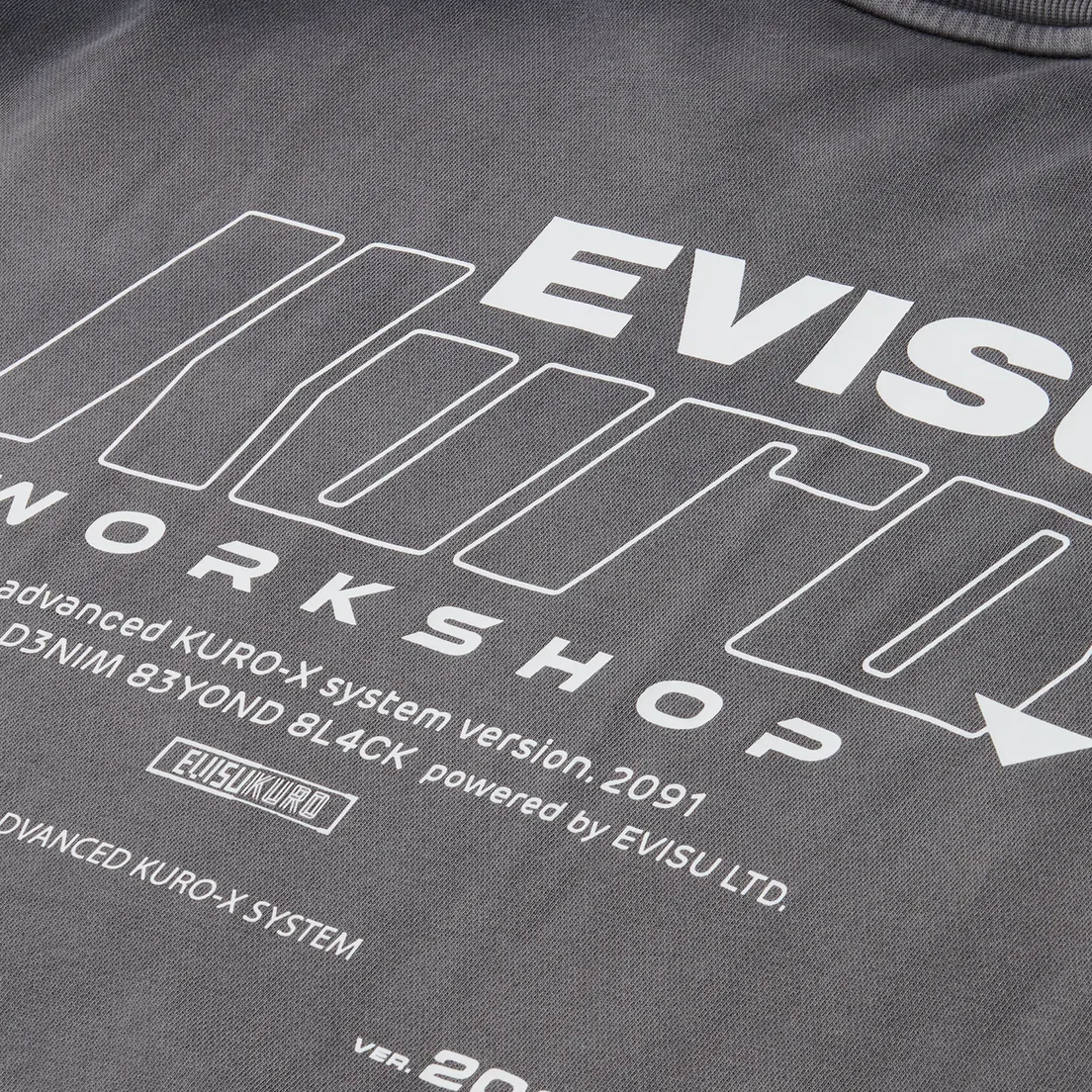 Evisu Мужская толстовка Evisukuro Garment Dyed