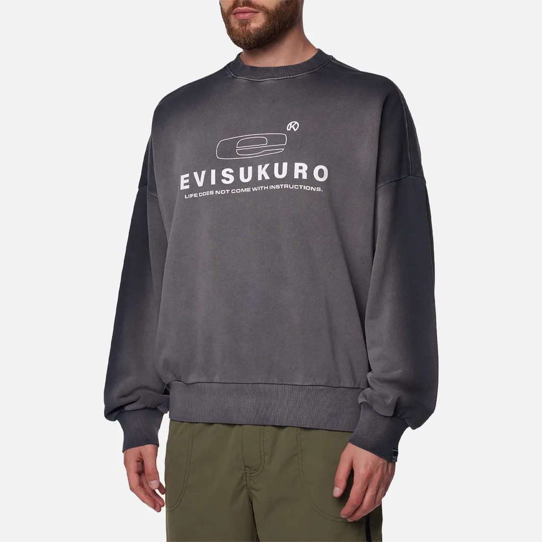 Evisu Мужская толстовка Evisukuro Garment Dyed