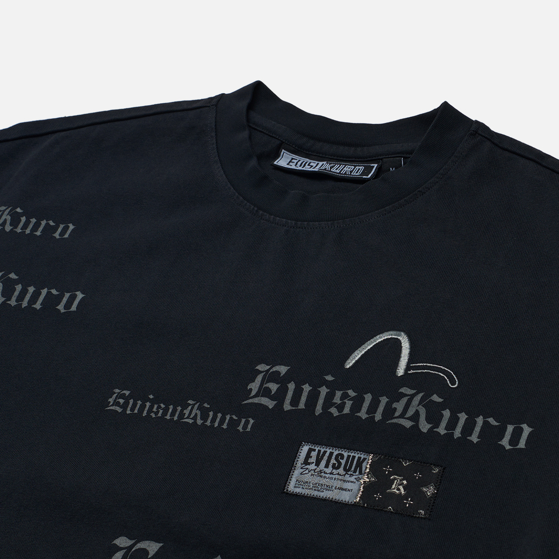 Evisu Мужская футболка Evisukuro Garment Pigment Dyed Multi Branding