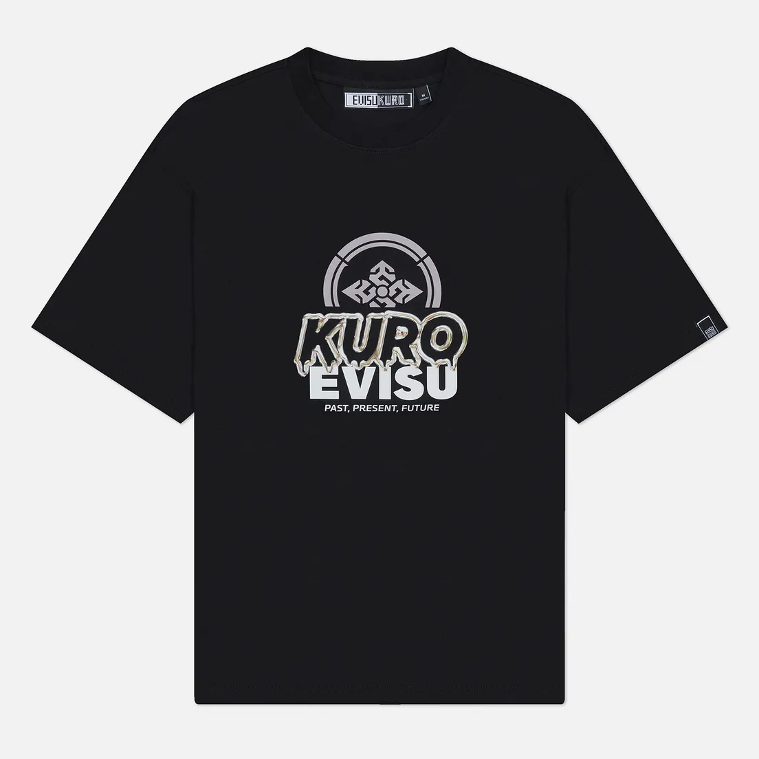 Evisu Мужская футболка Evisukuro Garment Melting Metallic Logo