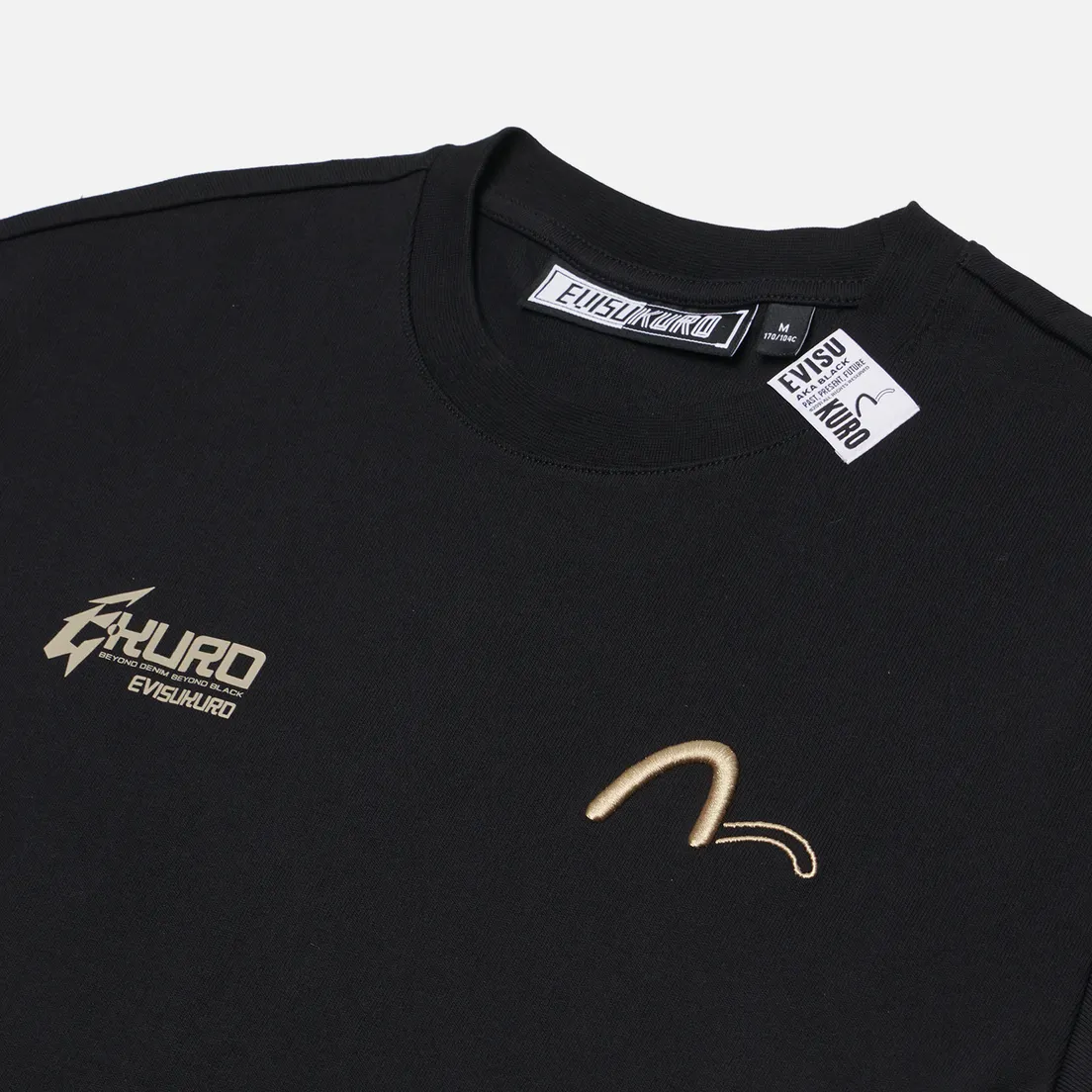 Evisu Мужская футболка Embroidery Small Seagull Solid