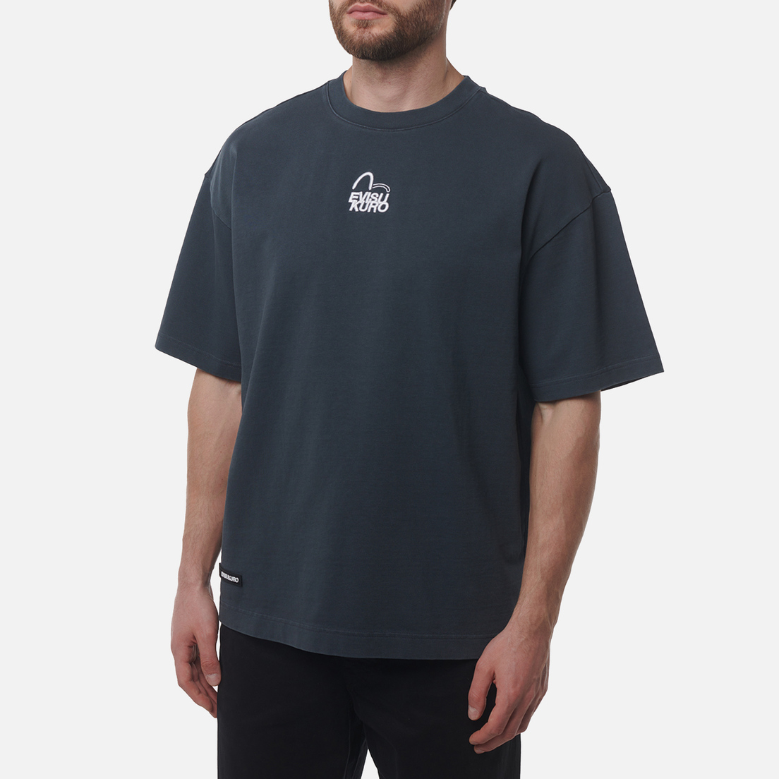Evisu Мужская футболка Garment Pigment Dyed 3D Logo