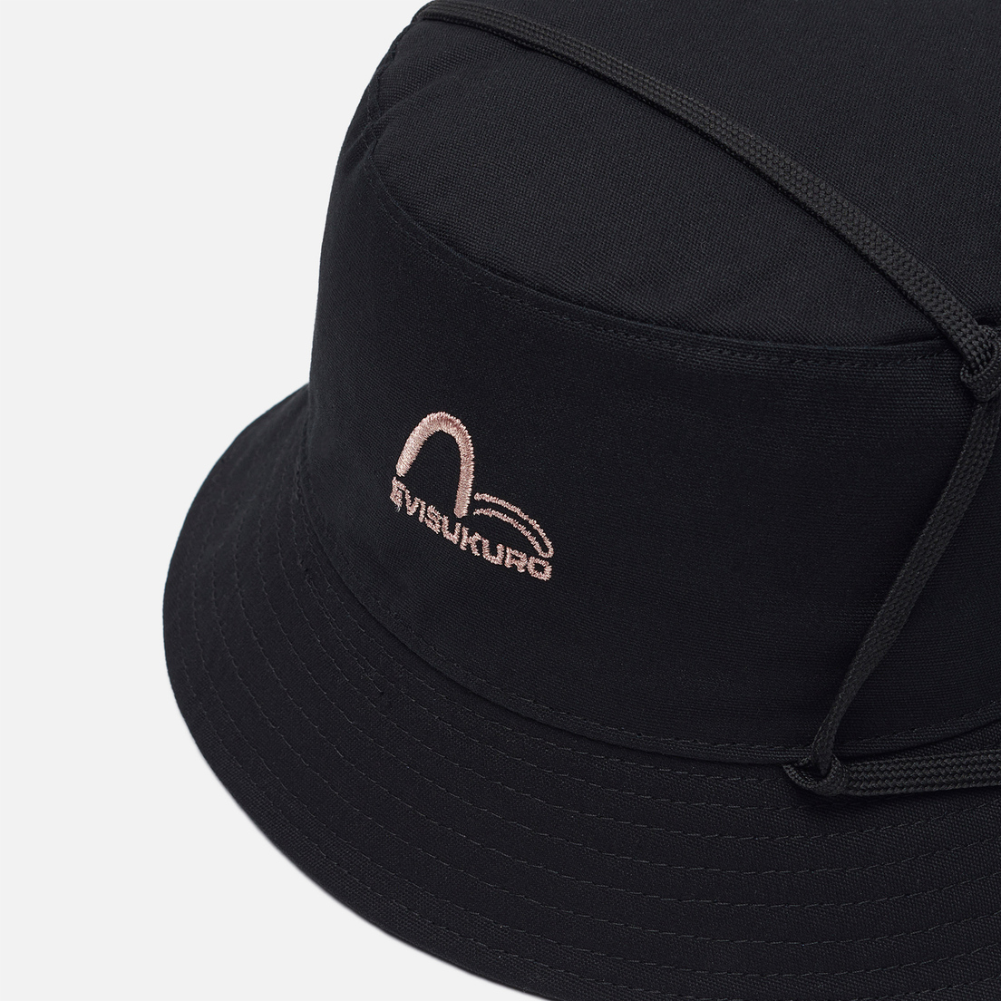 Evisu Панама Evisukuro Embroidered Drawstrings Details
