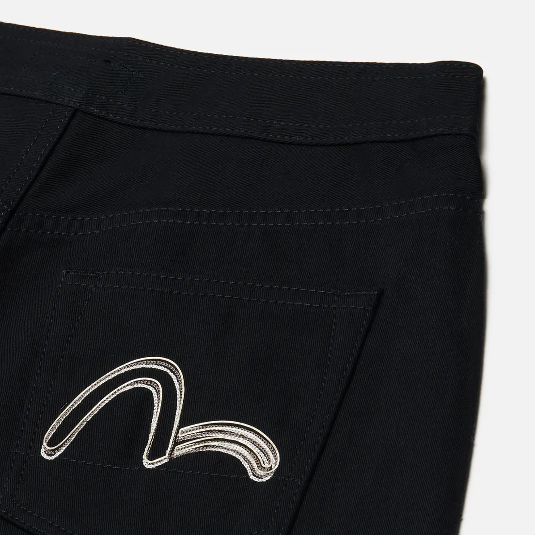 Evisu Женские шорты Evisukuro Seagull Embroidery