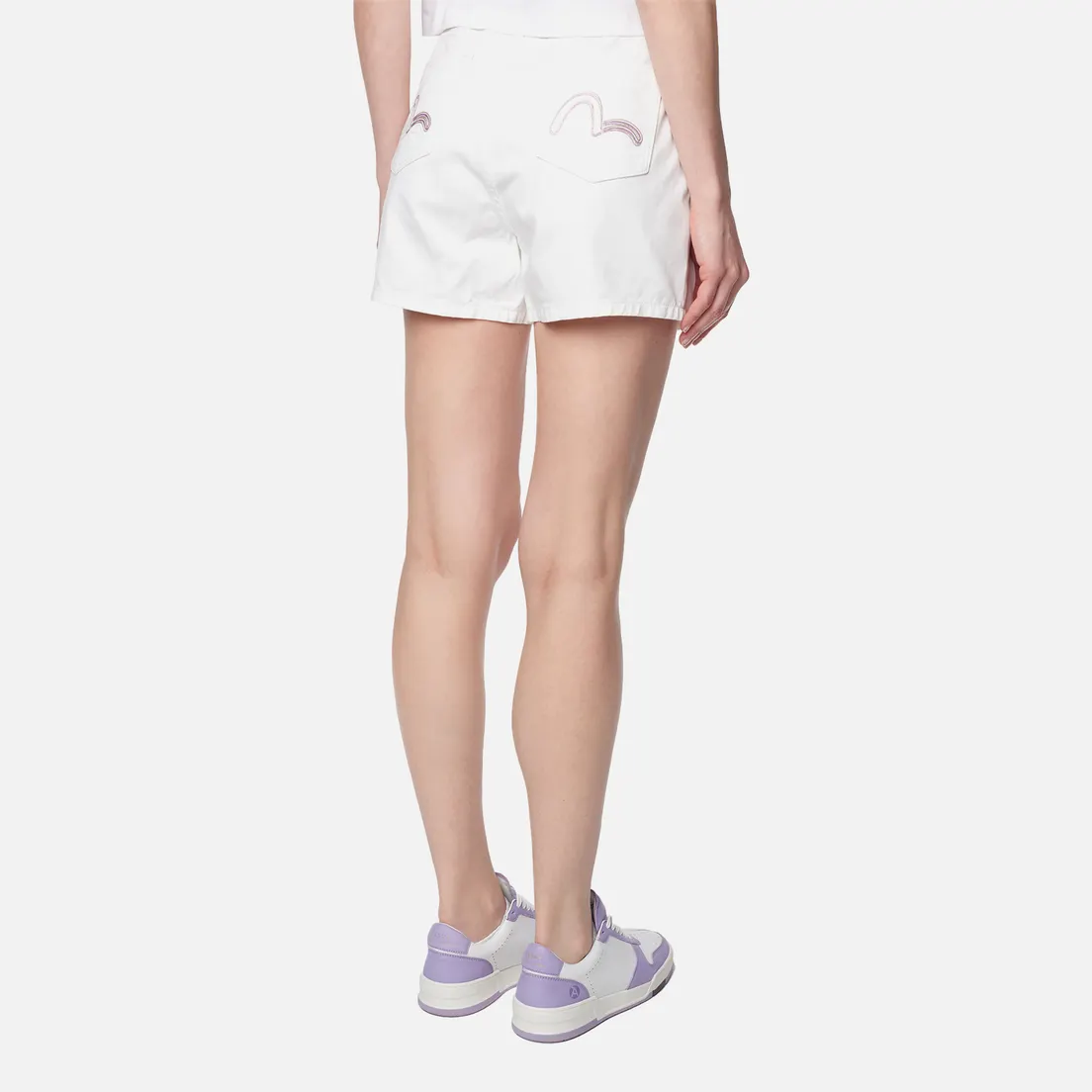 Evisu Женские шорты Evisukuro Seagull Embroidery