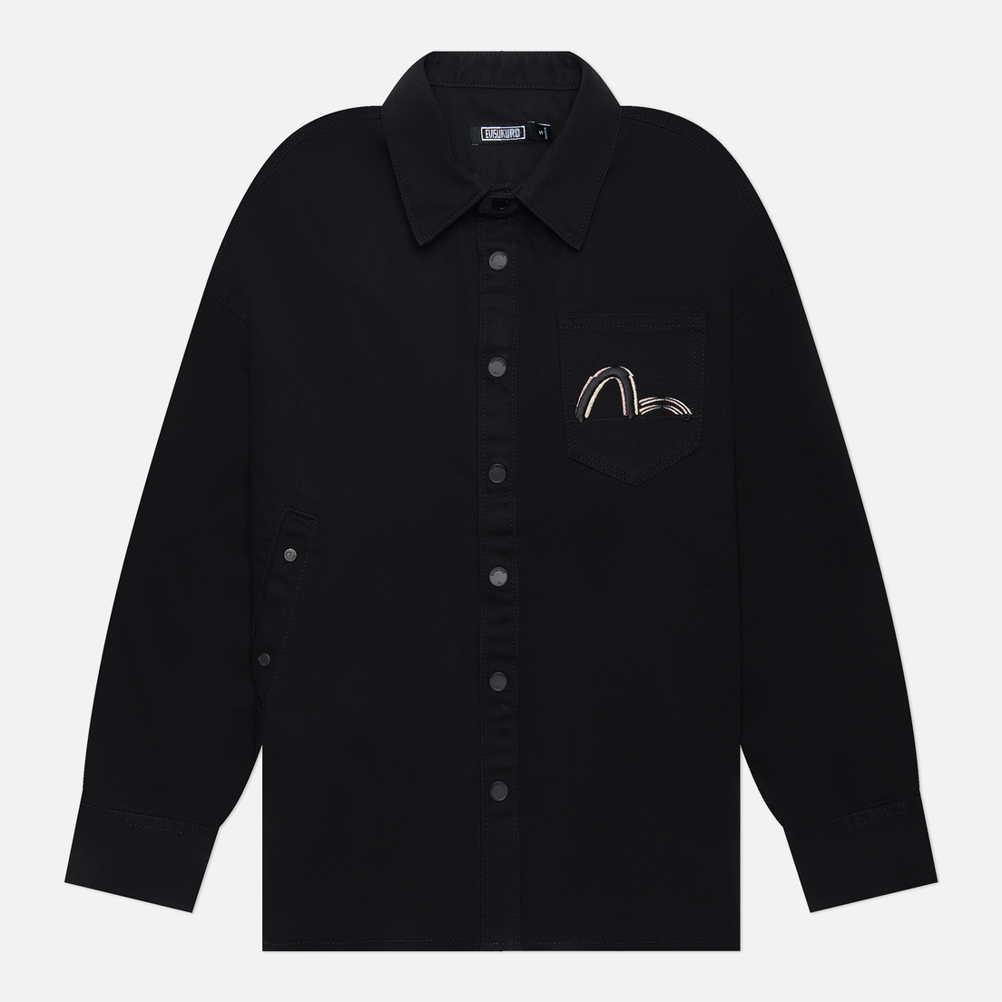 Evisu Женская джинсовая куртка Evisukuro 2-Way Embroidered Shirt