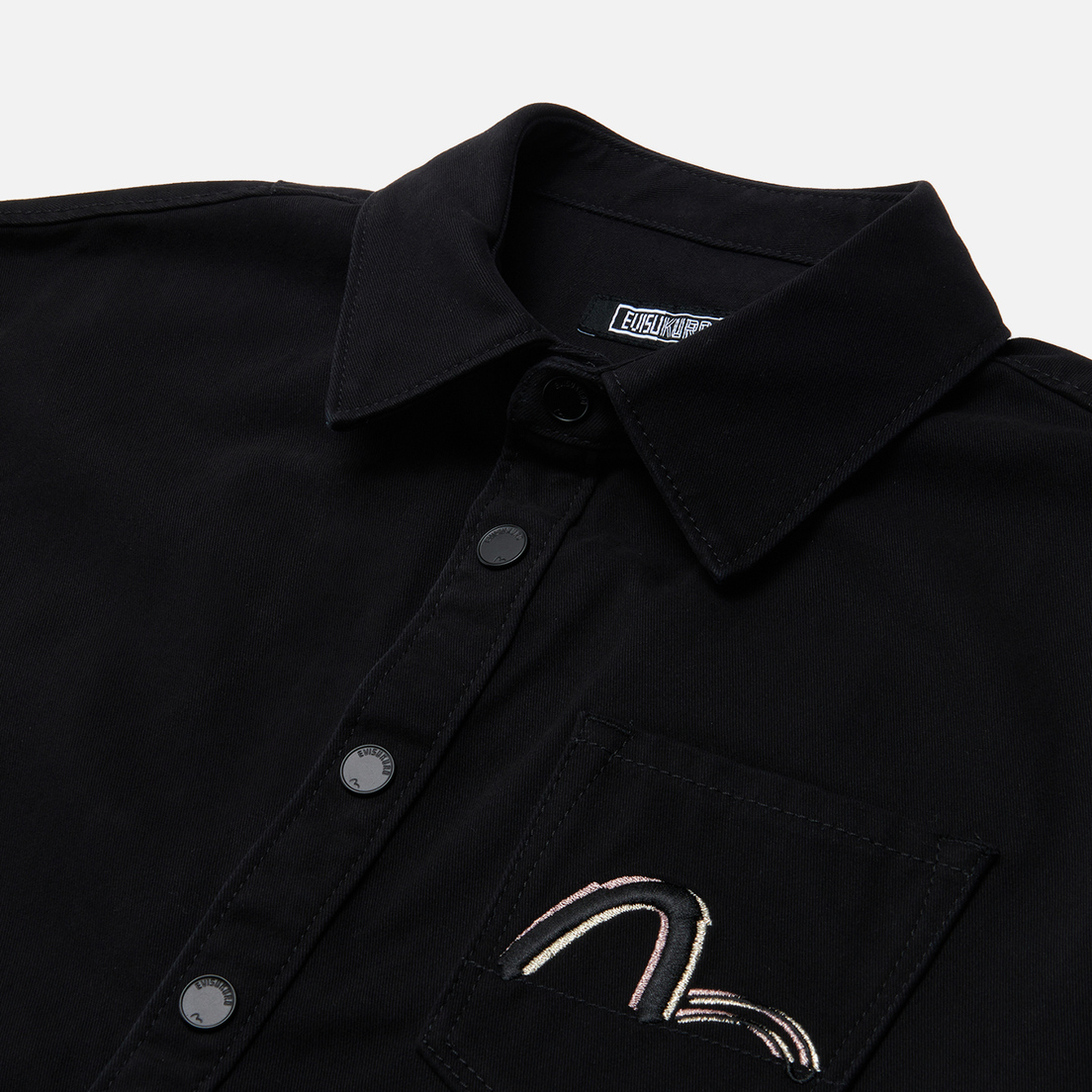 Evisu Женская джинсовая куртка Evisukuro 2-Way Embroidered Shirt