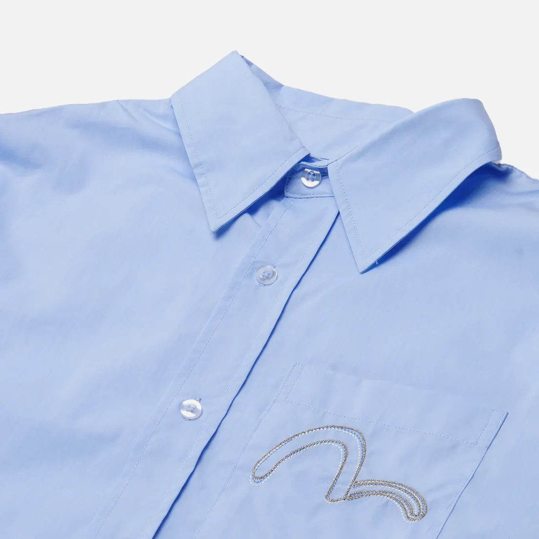 Evisu Женская рубашка Evisukuro Notched Sleeves 3D
