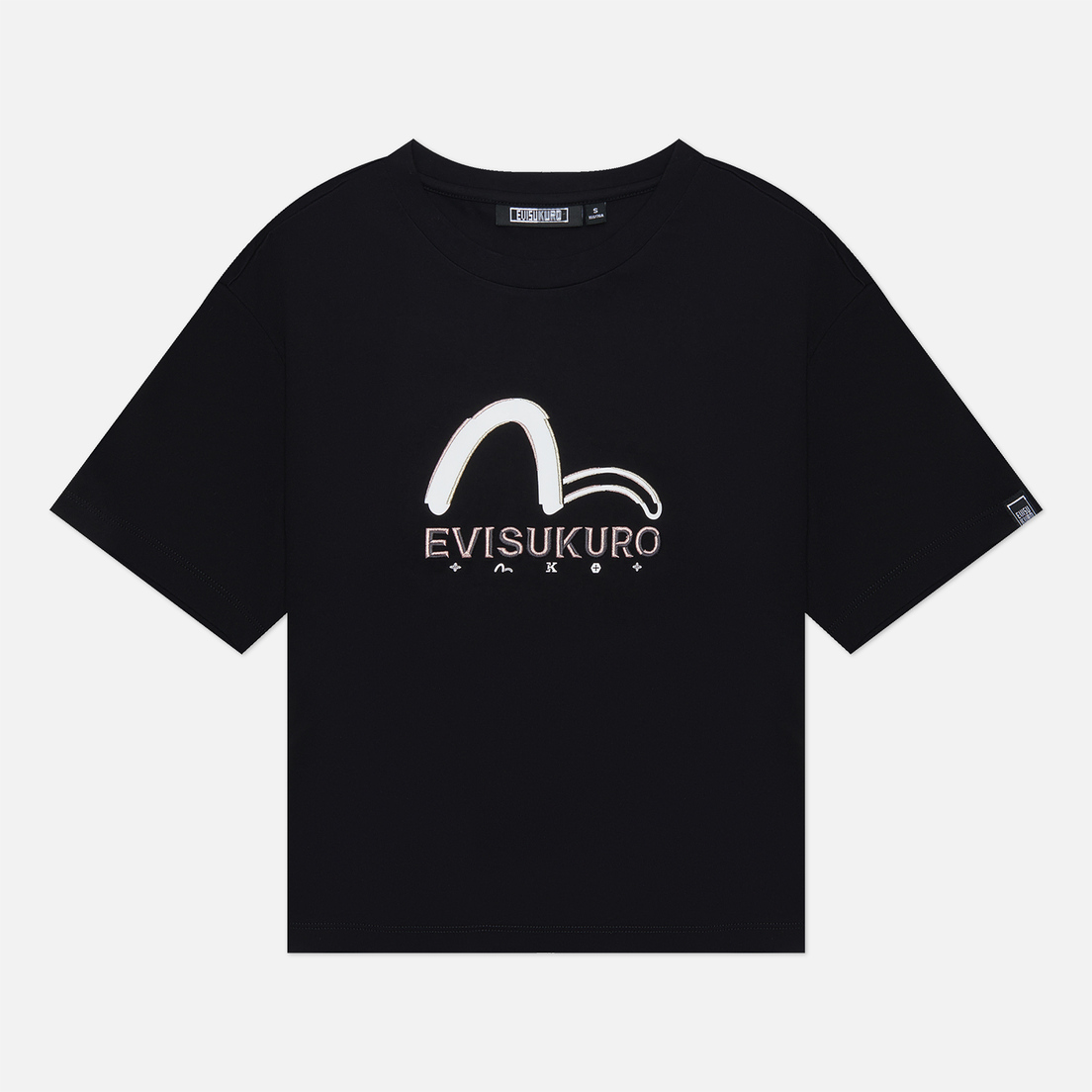 Evisu Женская футболка Evisukuro Seagull Print & Embroidered