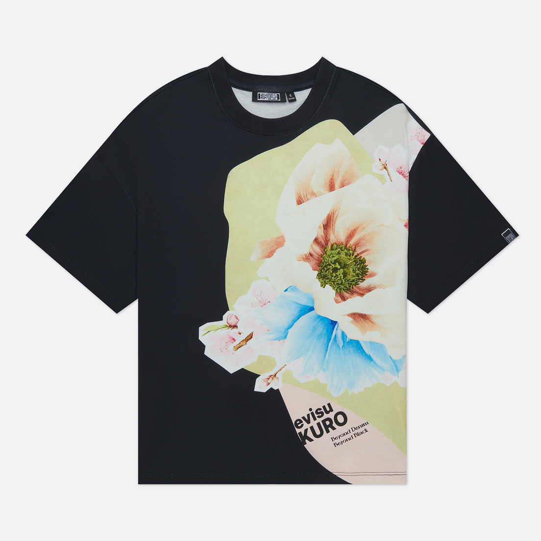 Evisu Женская футболка Evisukuro Floral Collage Printed