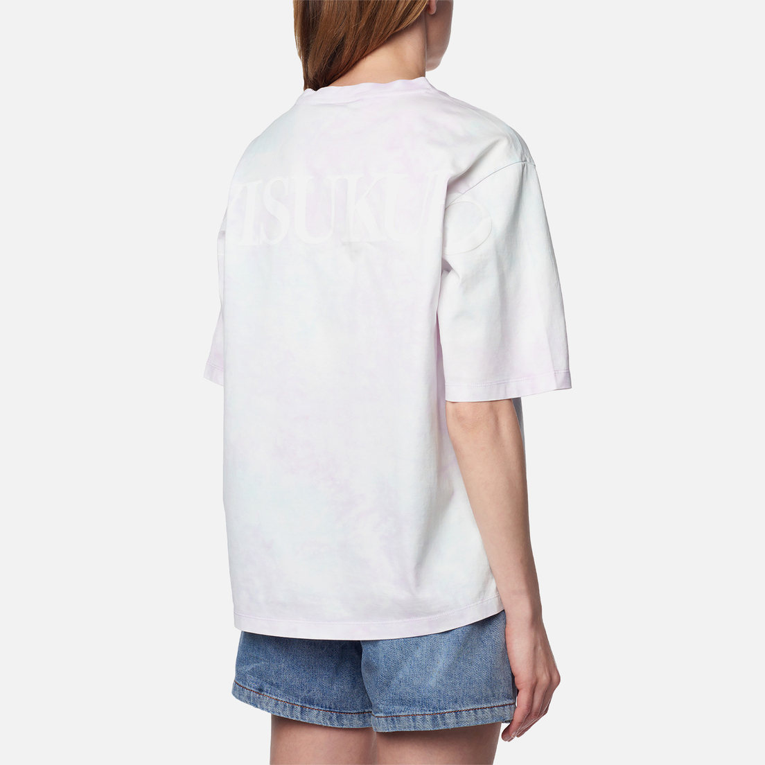 Evisu Женская футболка Evisukuro Printed Two Tone Tie Dye