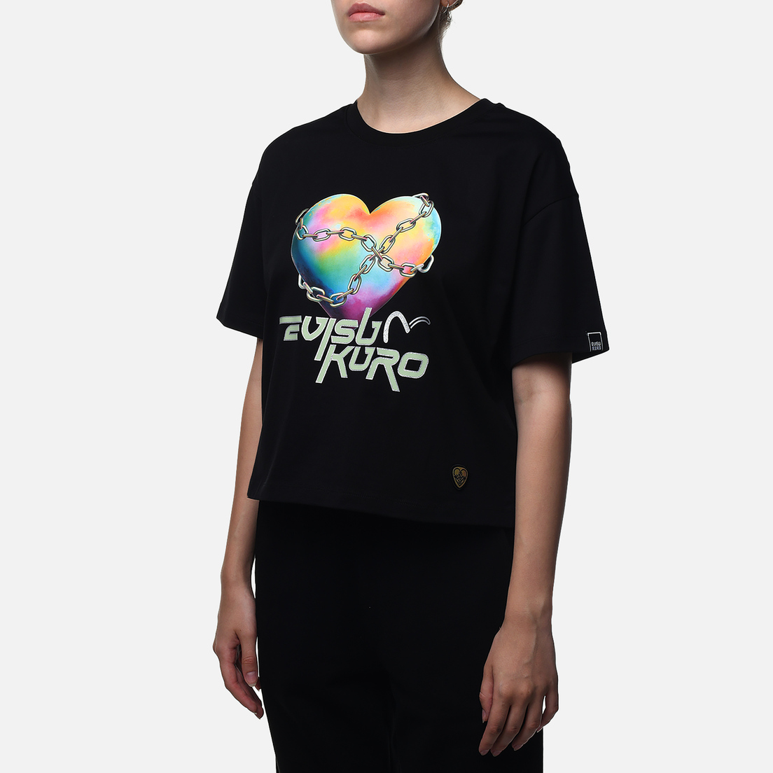 Evisu Женская футболка Evisukuro Chained Heart