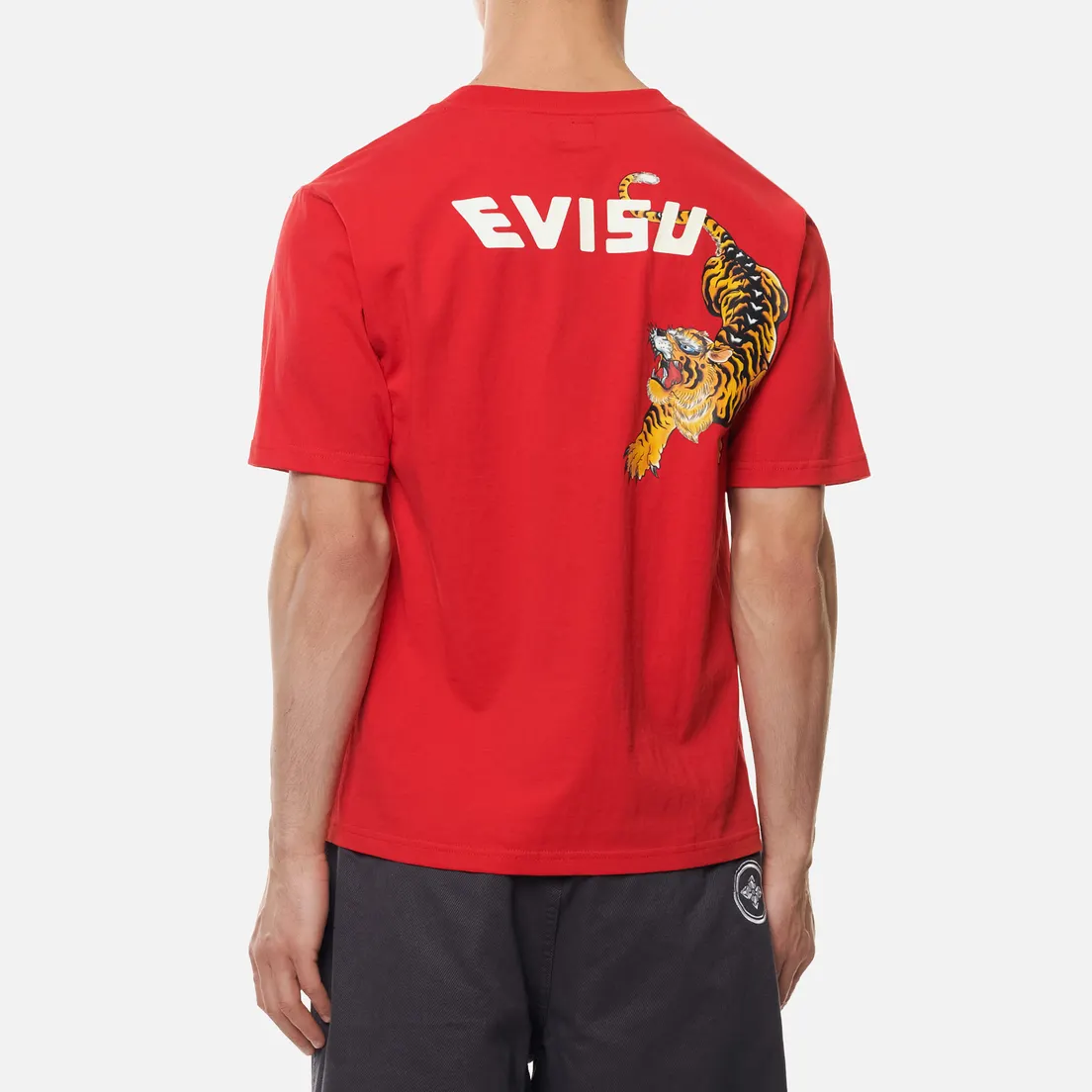 Evisu Мужская футболка Heritage Tigers & Logo Printed