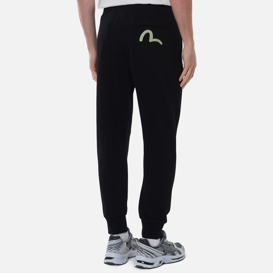 Мужские брюки Evisu Godhead Daruma Printed Black