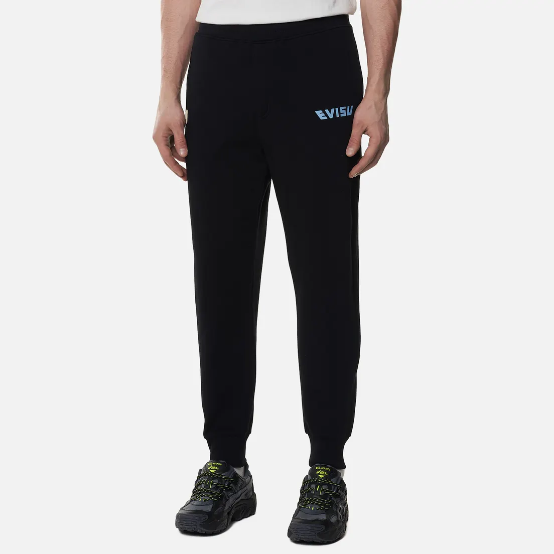 Evisu Мужские брюки Godhead All Over Printed Double Daicock