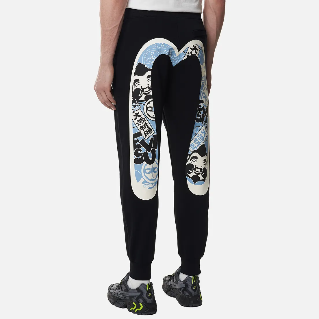 Evisu Мужские брюки Godhead All Over Printed Double Daicock