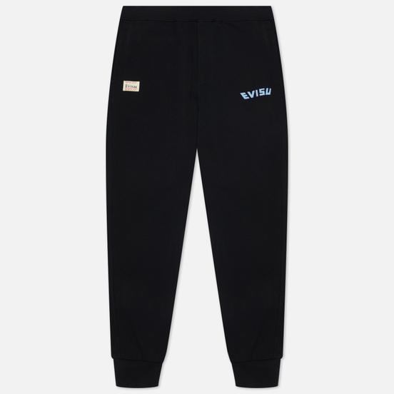 Мужские брюки Evisu Godhead All Over Printed Double Daicock Black