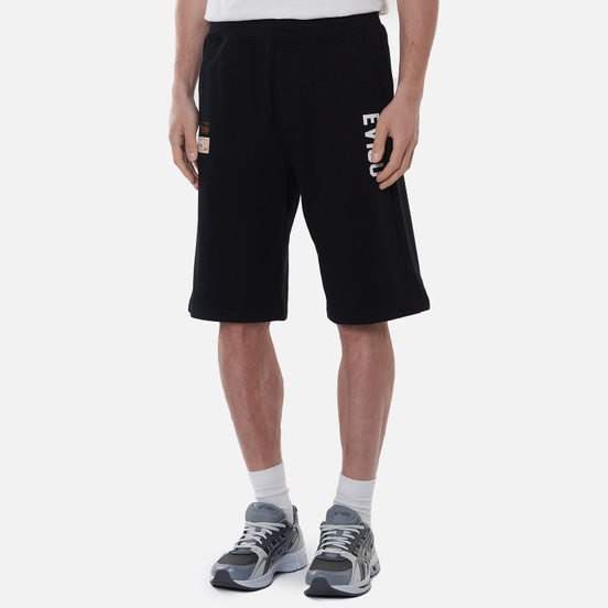 Мужские шорты Evisu Godhead Daruma Box Printed Daicock Black
