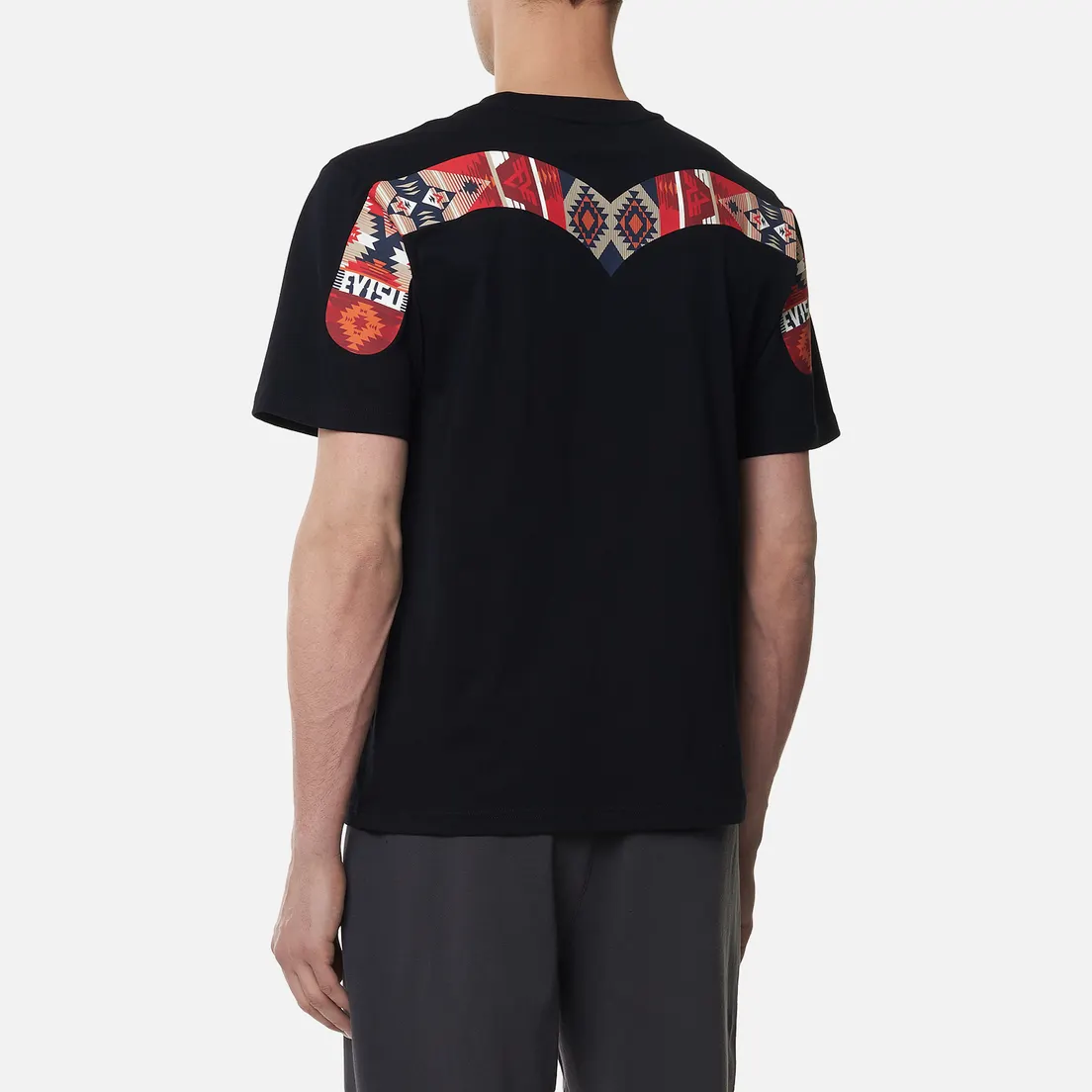 Evisu Мужская футболка Folklore Art Pattern Printed Daicock
