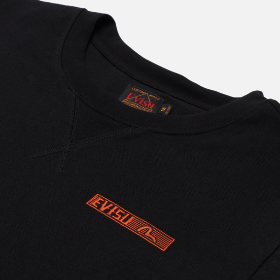 Мужская футболка Evisu Folklore Art Pattern Printed Daicock Black