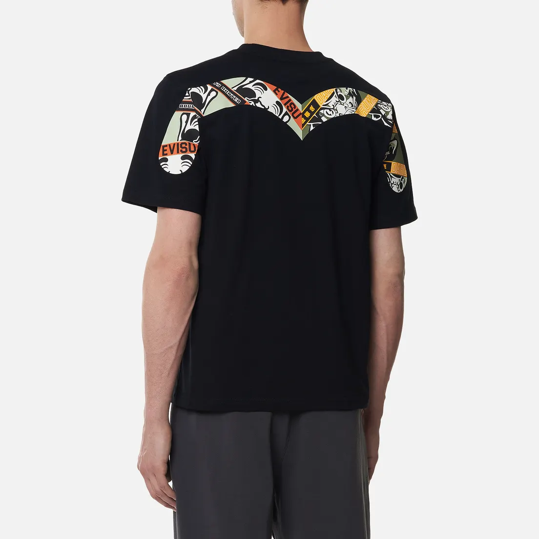 Evisu Мужская футболка Godhead Daruma Box Printed Daicock