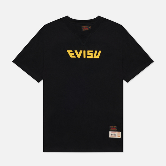 Мужская футболка Evisu Godhead Daruma Box Printed Daicock Black