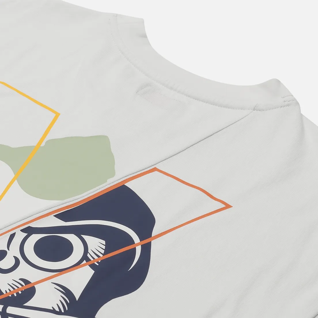 Evisu Мужская футболка Godhead Daruma Printed Bias Cut Seam