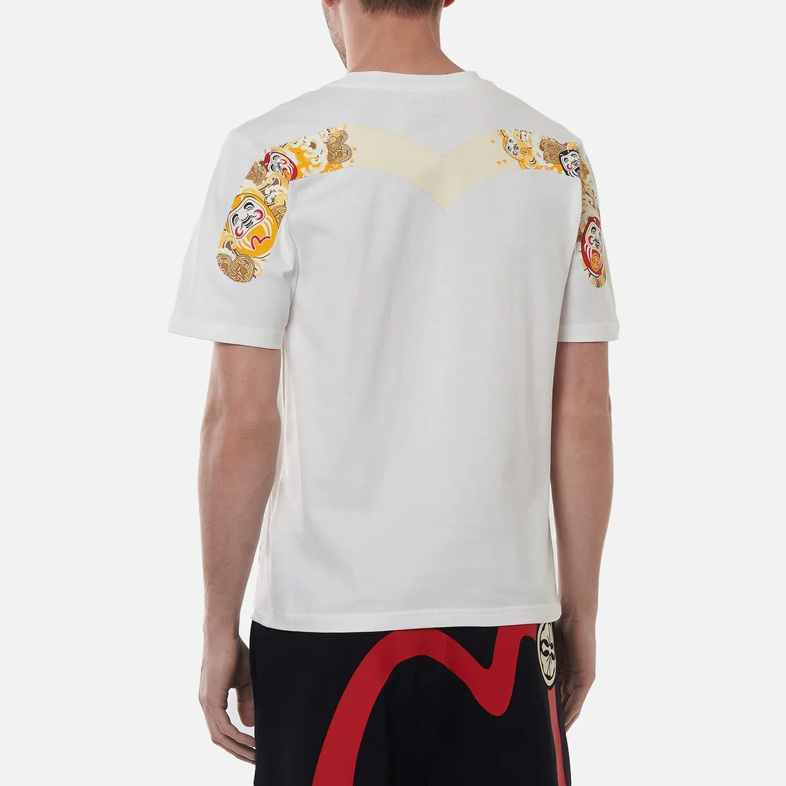 Evisu Мужская футболка Daruma & Wave All Over Printed Daicock