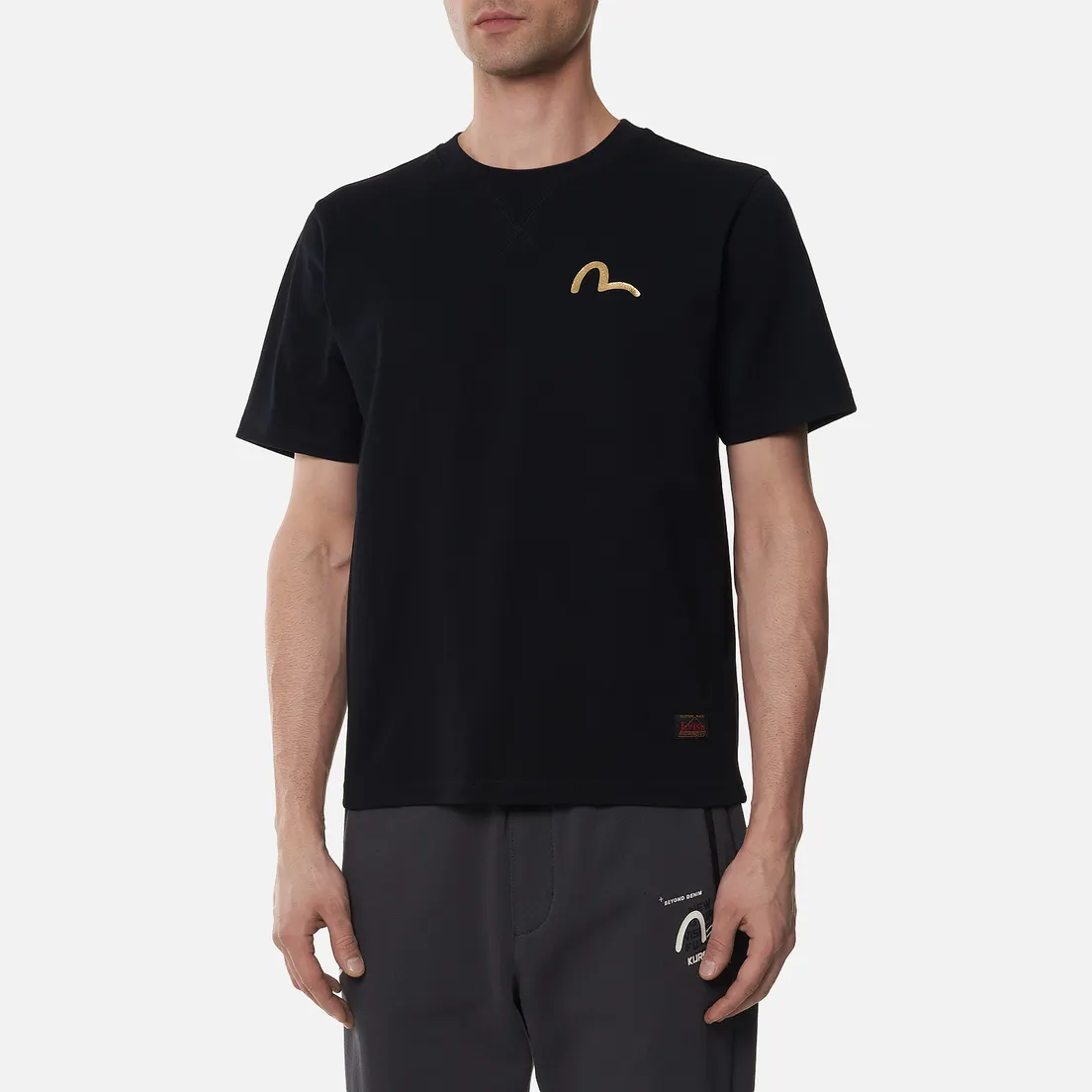 Evisu Мужская футболка Gradated Foil & Digital Printed Raijin