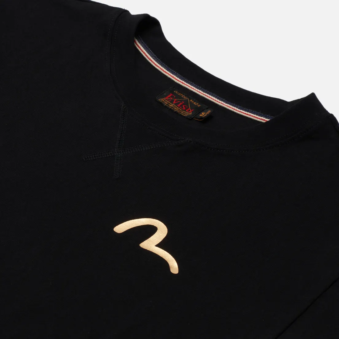 Evisu Мужская футболка Gradated Foil & Digital Printed Raijin