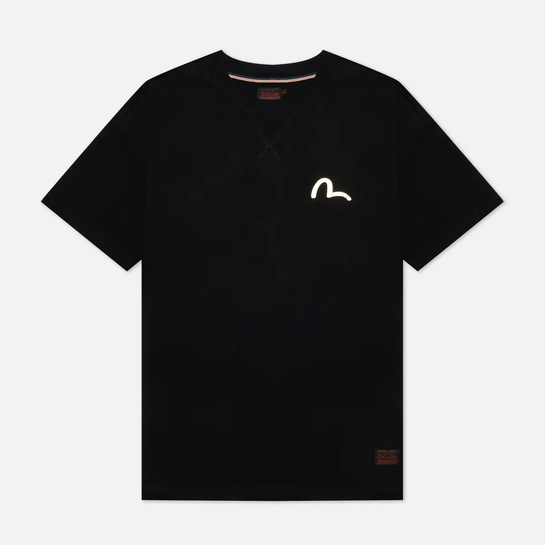 Evisu Мужская футболка Gradated Foil & Digital Printed Raijin
