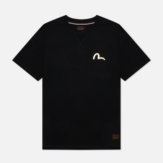 Мужская футболка Evisu Gradated Foil & Digital Printed Raijin Black