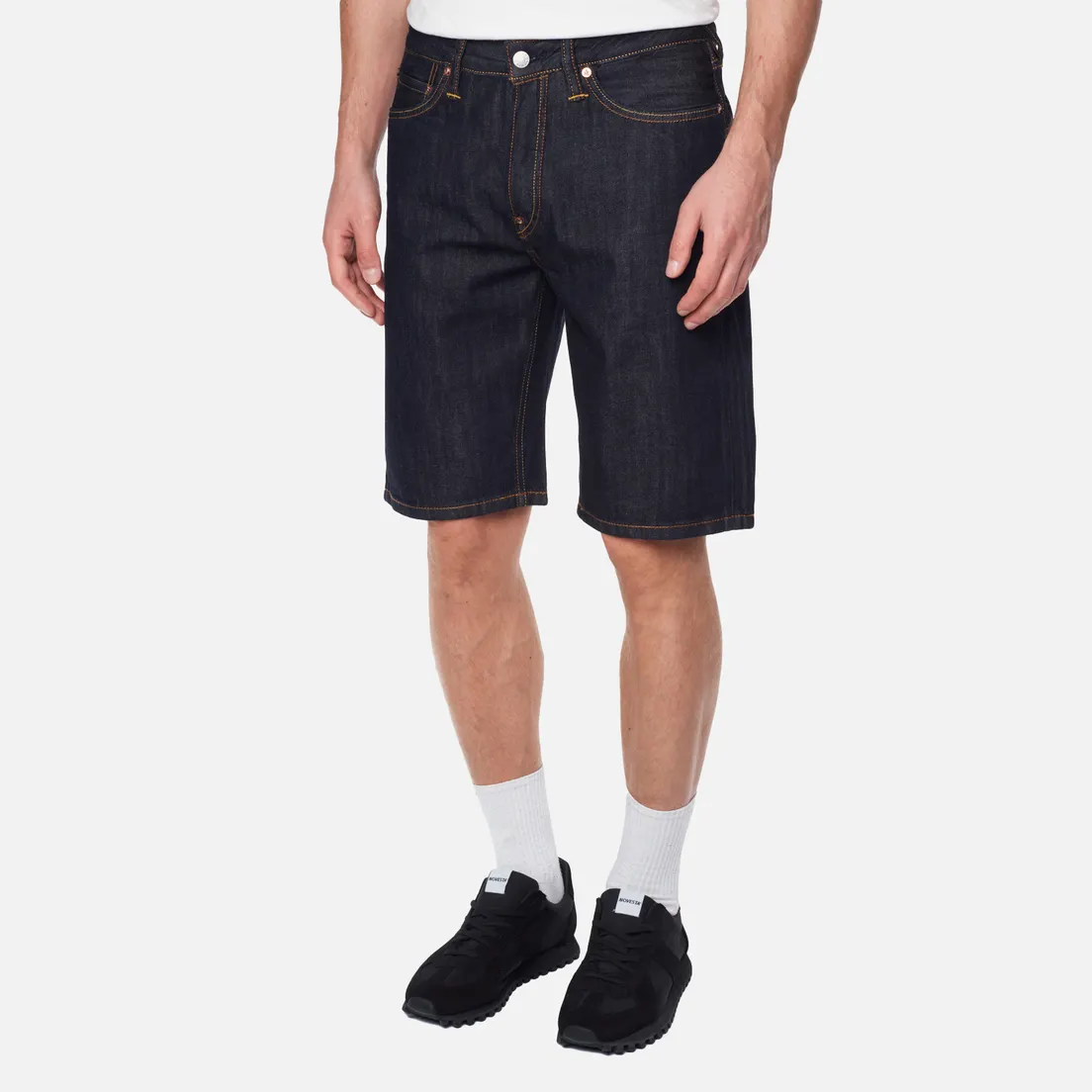 Evisu Мужские шорты Heritage Seagull-Daicock Discharge Printed Denim