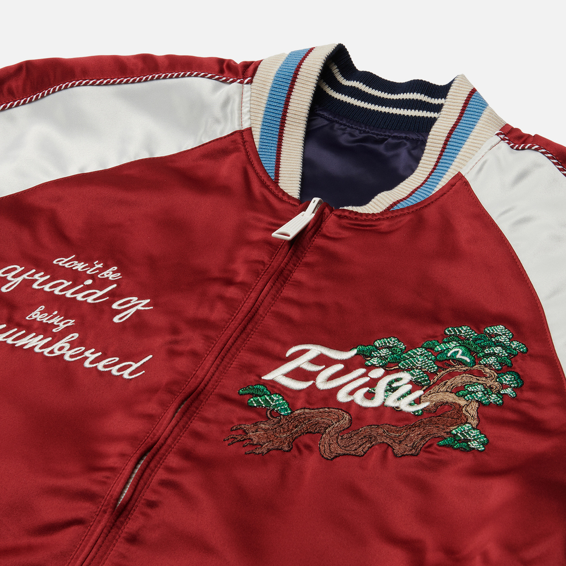 Evisu Мужская куртка бомбер Eagle & Evisu Embroidered Dual Face Souvenir