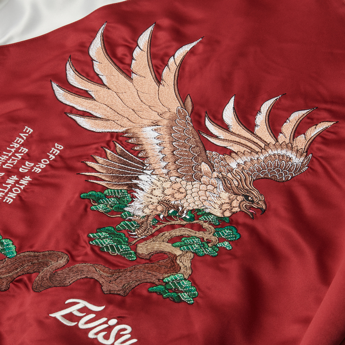 Evisu Мужская куртка бомбер Eagle & Evisu Embroidered Dual Face Souvenir
