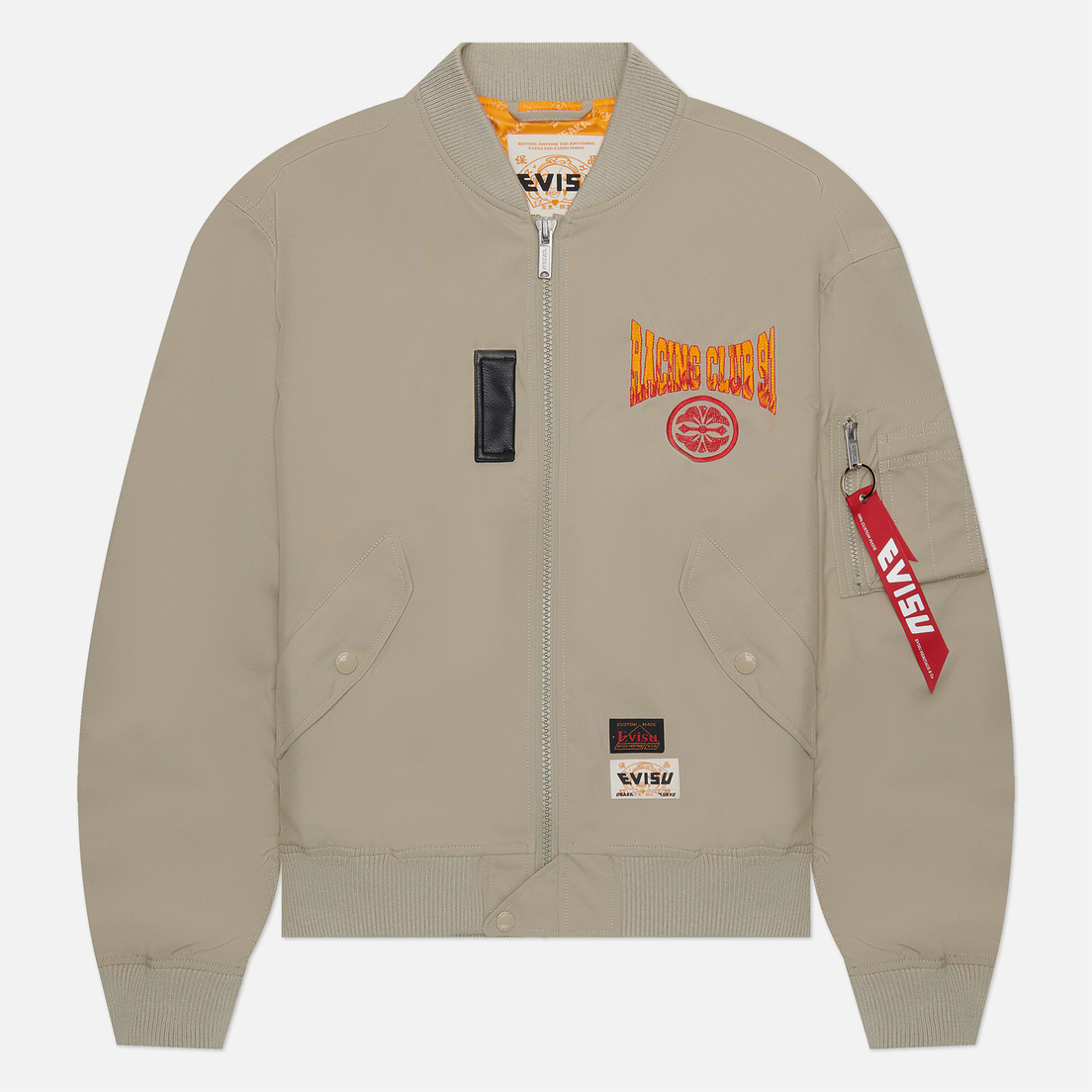 Evisu Мужская куртка бомбер Camouflage Patch Print & Applique MA-1