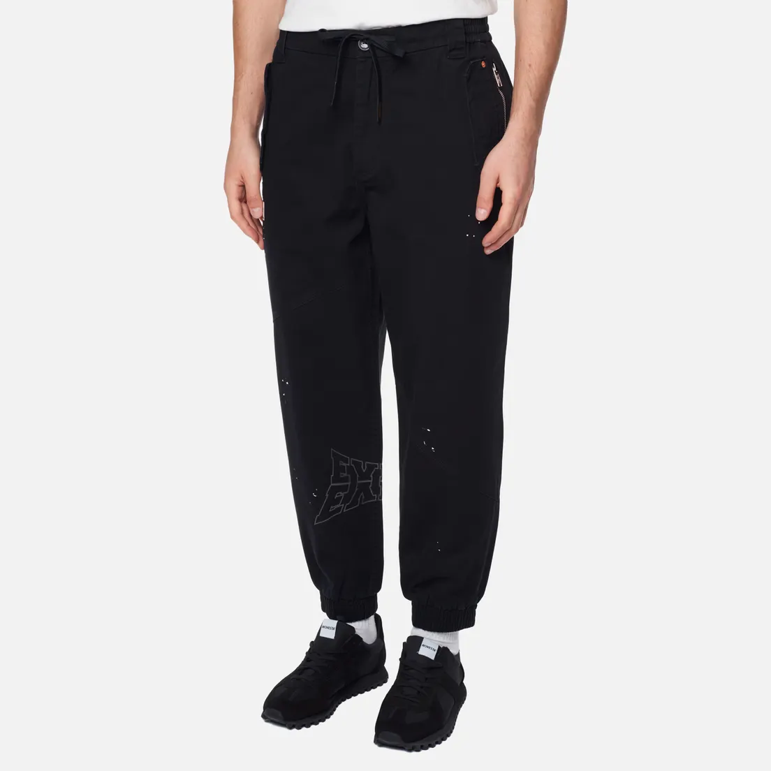Evisu Мужские брюки Multi Evisu Print & Embroidered Stained Jogger