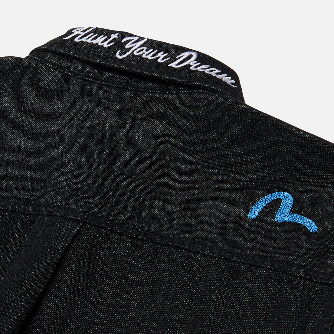 Evisu Мужская рубашка Eagle & Seagull Embroidered Denim