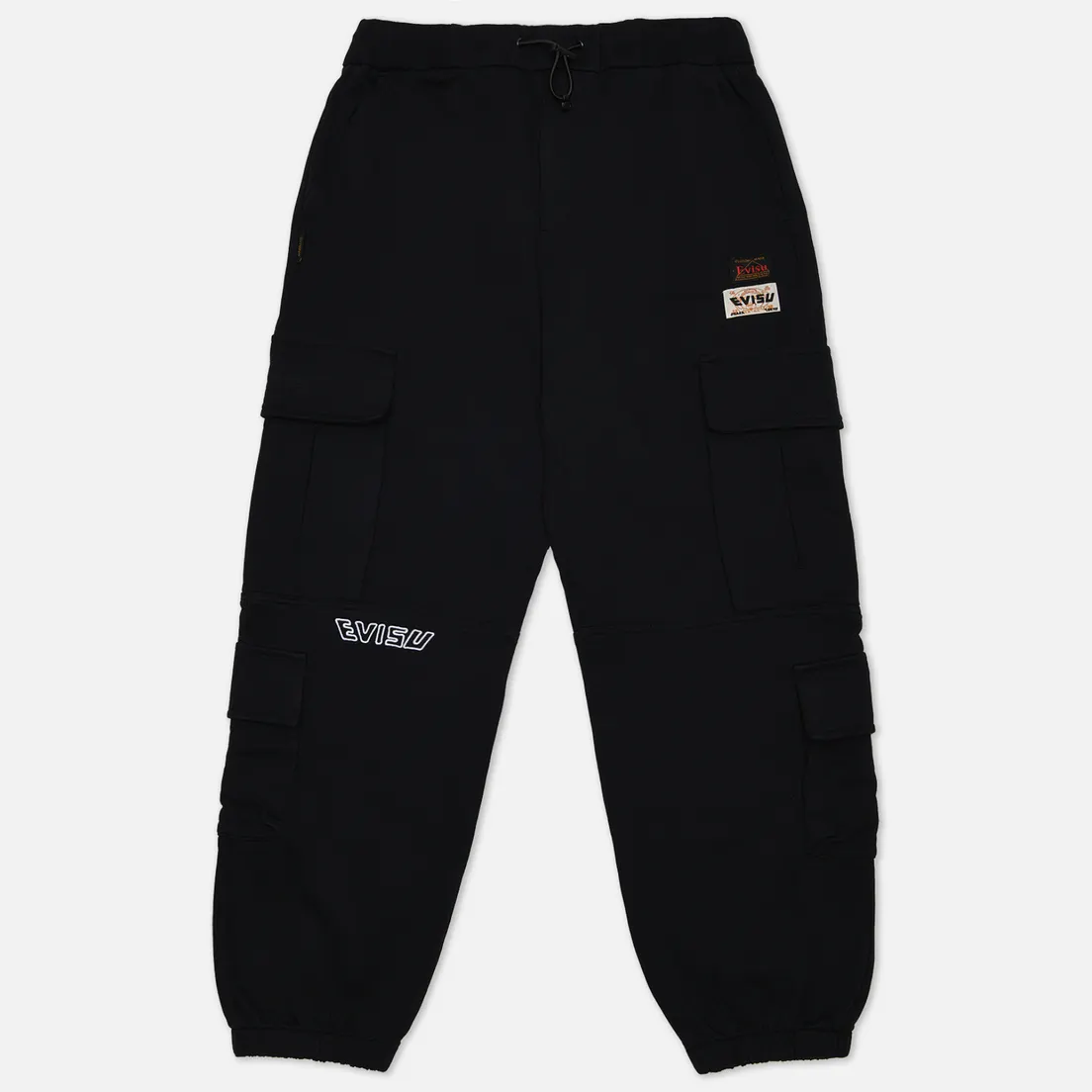Evisu Мужские брюки Godhead Print Evisu & Seagull Embroidered Cargo