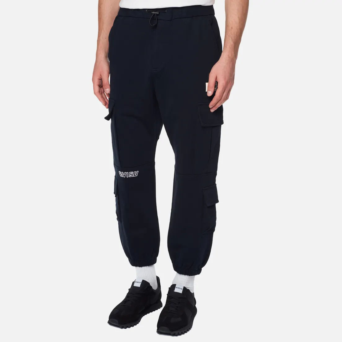 Evisu Мужские брюки Godhead Print Evisu & Seagull Embroidered Cargo