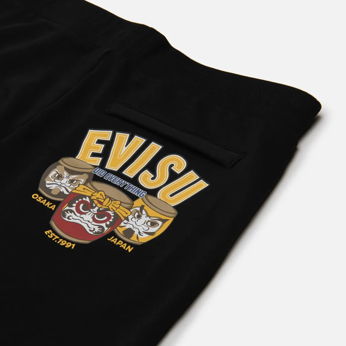 Evisu Мужские шорты Heritage Wadaiko Daruma Printed